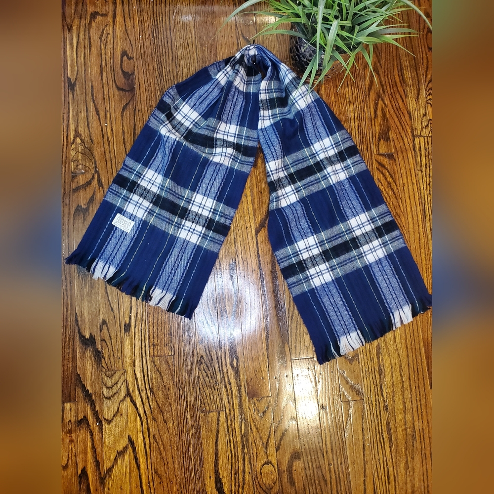 B Altman & Co Fifth Avenue New York Vintage Men's Plaid Scarf 100% Wool - Picture 2 of 5